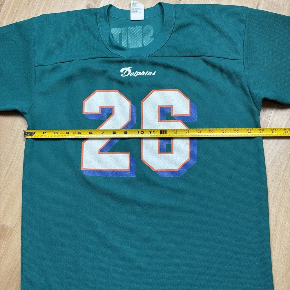 Vintage Lamar Smith Dolphins Jersey Youth XL Single Stitch - Picture 10 of 10